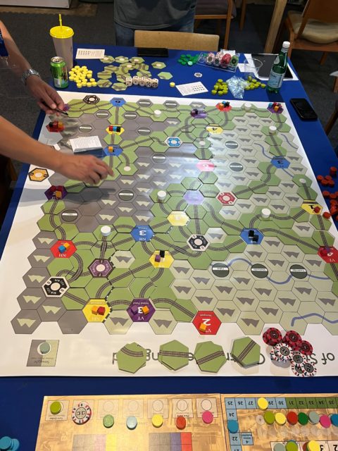 The XL version of Central New England takes up the entire table.

