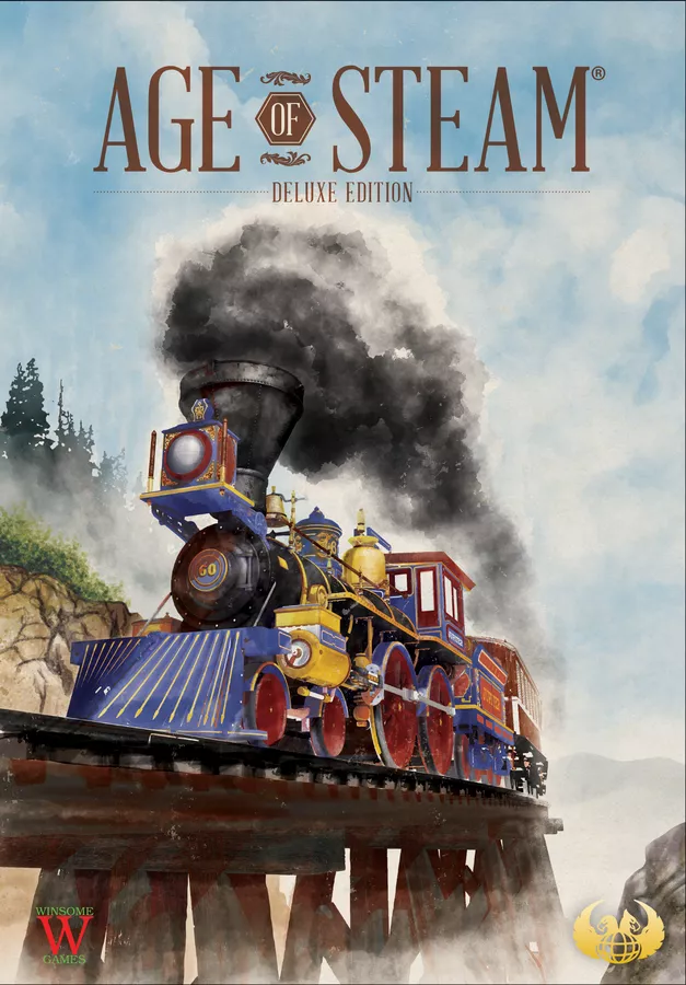 Box cover art of Winsome Games edition of Age of Steam Deluxe Edition